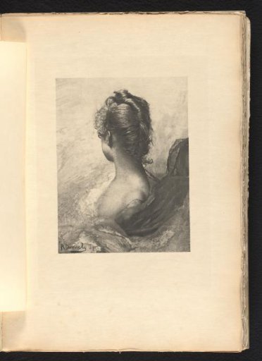Portrait of an unknown woman, her head turned away