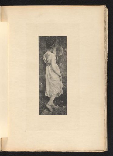 Girl Looking into a Mirror, Seen from Behind