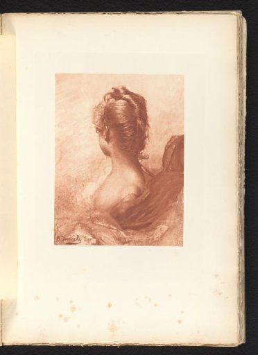 Portrait of an unknown woman, her head turned away
