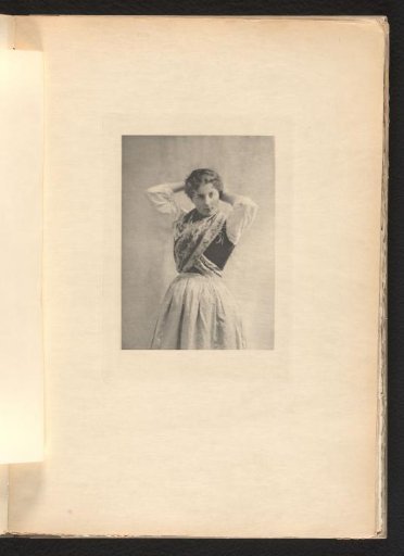 Portrait of an unknown girl in peasant dress