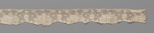 Strip of Bobbin Lace with Poppies