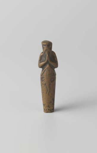 Knife handle with representation of Jonah and the Whale