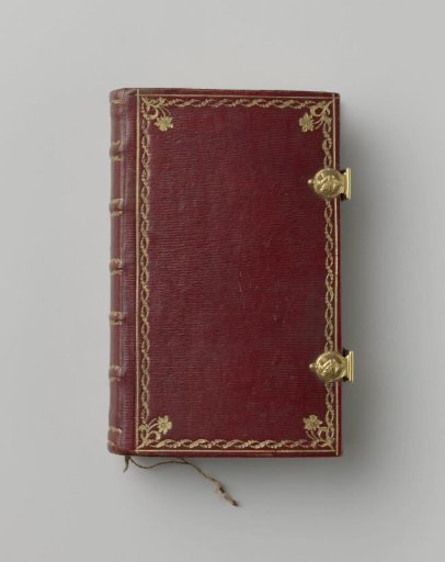 Book binding for "Orde der Texten, as they are annually on the Feast Days ..."