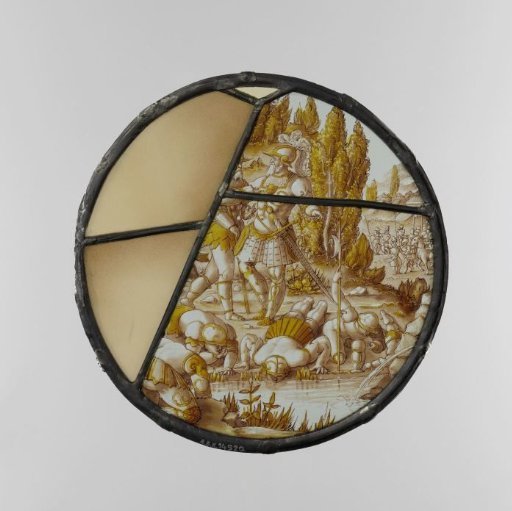 Pane with Gideon and his soldiers
