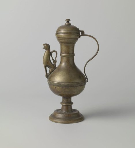 Jug with a spout in the form of a lion