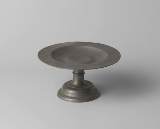 Footed dish, tin