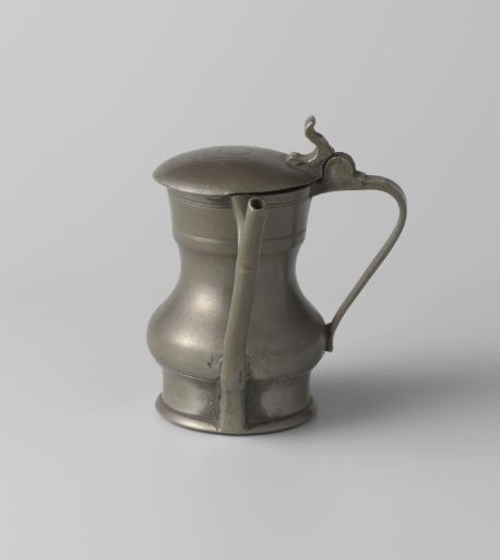 Tin spittoon with lid