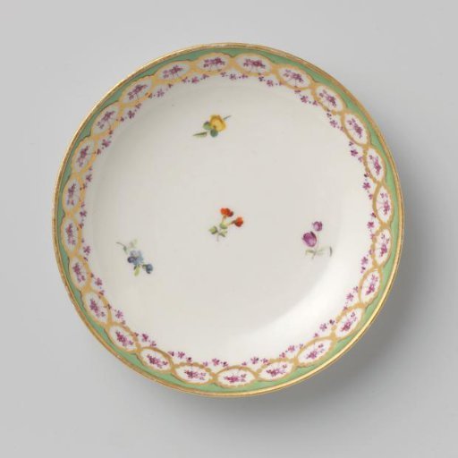 Plate from a tea service