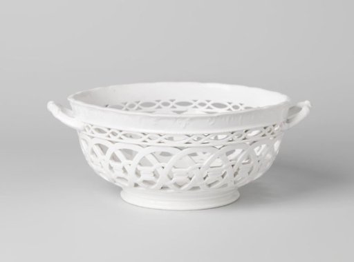 Basket with openwork wall, unpainted