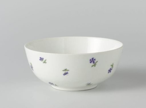 Bowl, painted with cornflowers