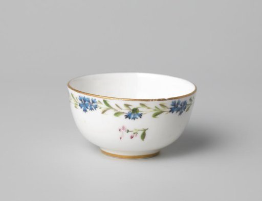 Cup without handle of porcelain