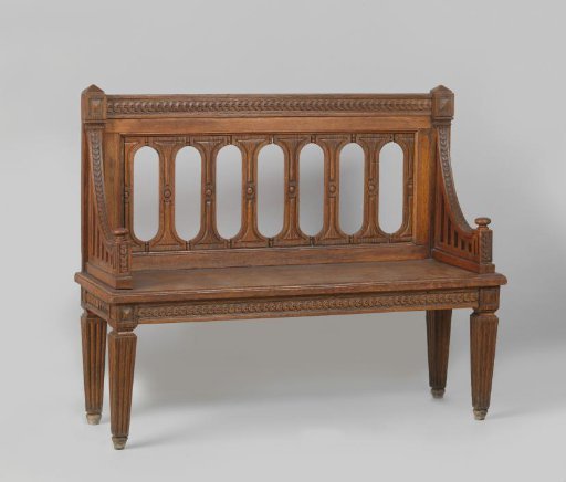 Bench, Decorated with Ellipses and Swags