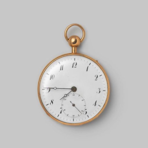 Pocket Watch with White Enamel Dial