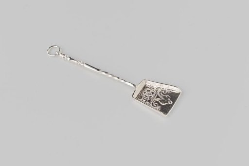 Silver ash shovel