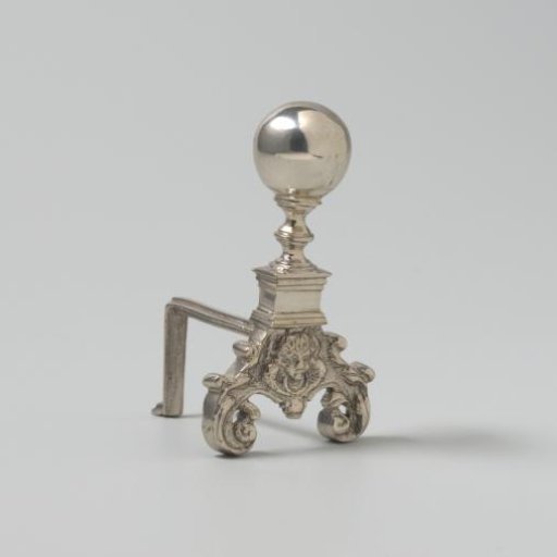 Silver Fire Dog or Fire Iron