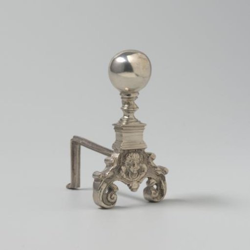 Silver Fire Dog or Fire Iron