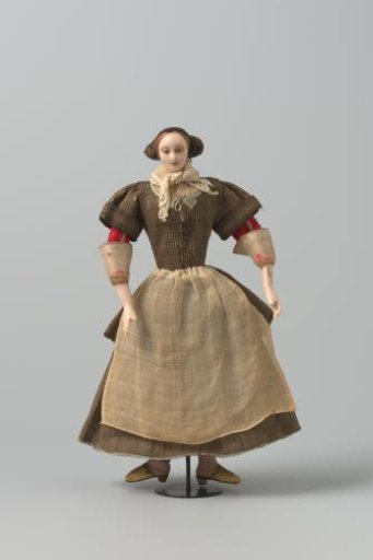 Doll, representing a maid, the 'stijfster'