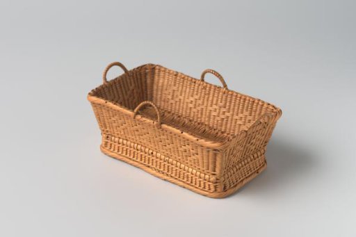 Baby carriage made of split willow twigs