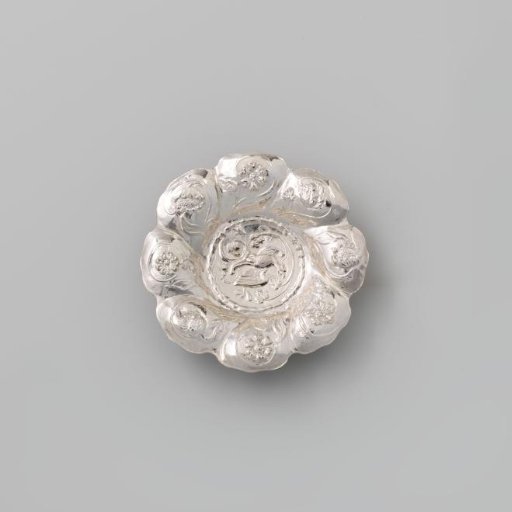 Silver Fruit Dish, Pleated
