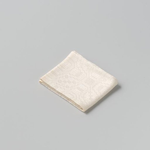 Towel, damask with a pelican pattern