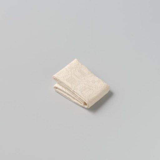 Napkin, linen damask with a pelican pattern