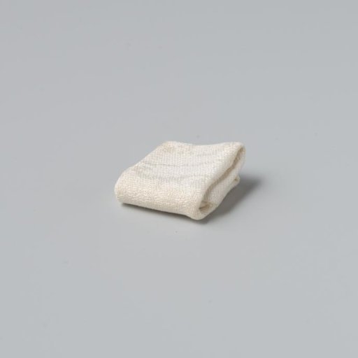 Napkin, linen damask, with the text: 'Rijsel' and 'Groeni'