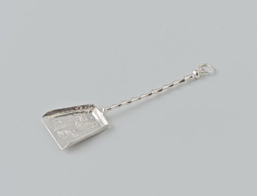 Silver ash shovel