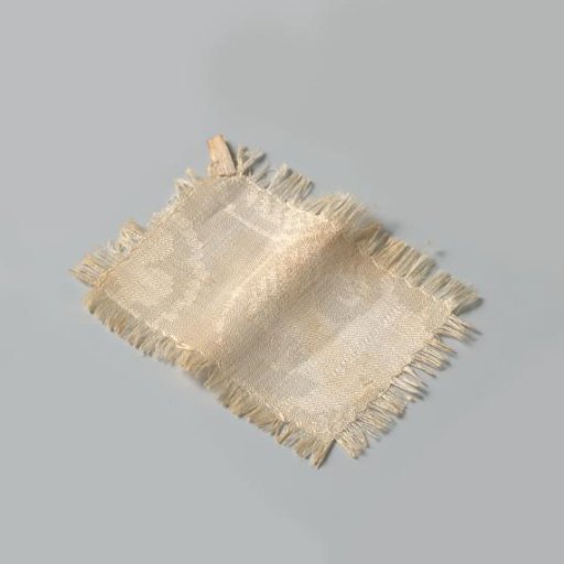Tow, linen damask, with floral motif