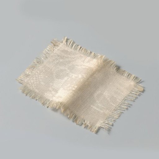 Tow, linen damask, with floral motif