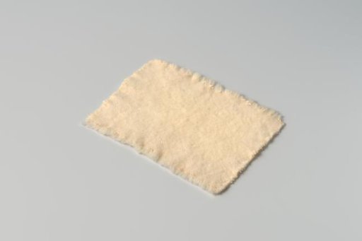 Ironing board cover of fulled white wool