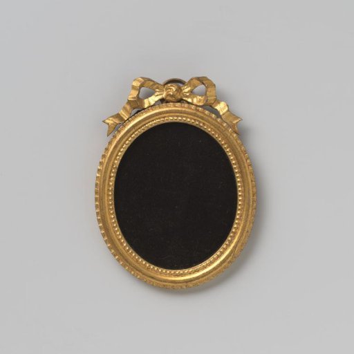 Frame for miniature of tin-lead alloy