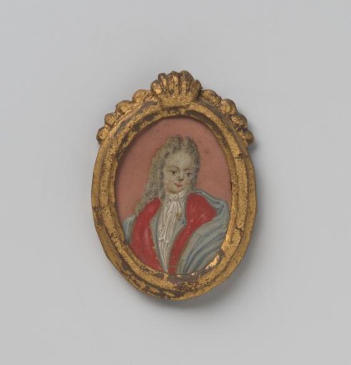 Painting with the portrait of an unknown man