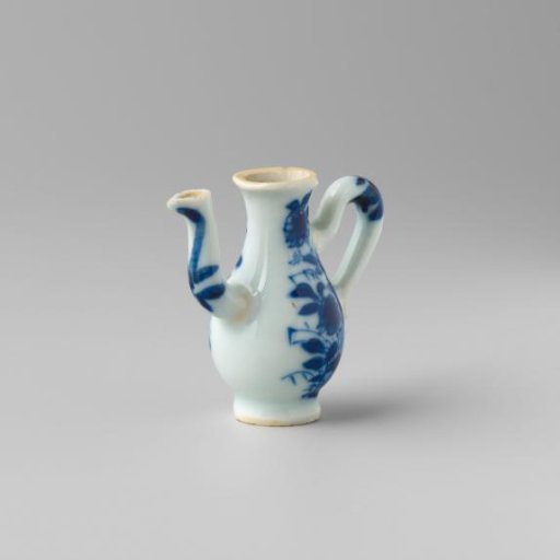 Miniature Ovoid Ewer with Flowering Plants
