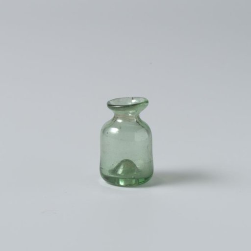 Storage bottle, cylindrical, with a blown-in base