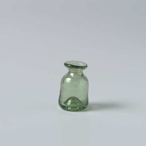 Storage bottle, cylindrical, with a blown-in base