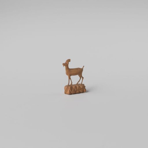 Goat, standing on a mountain plateau