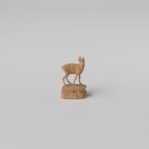 Goat, standing on a mountain plateau