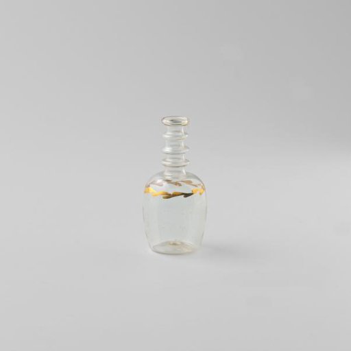 Flask or carafe, with a leafy vine in gold on the shoulder