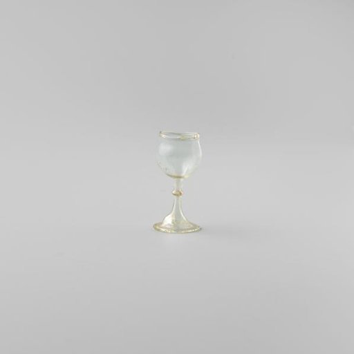 Goblet, with a round bowl on a stem with a knop