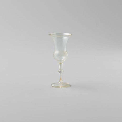 Chalice glass, with bell-shaped bowl