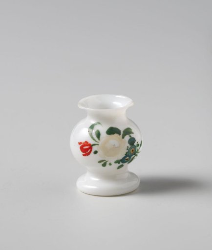 Vase, painted with flower bouquet