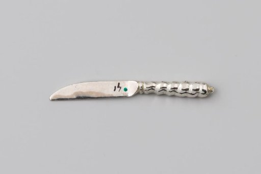 Table knife of silver