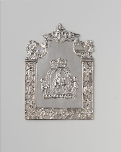 Silver hearth plate