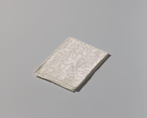 Napkin with a floral pattern