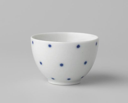 Cup with blue dots