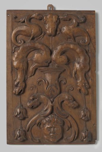 Chest panel with grotesques