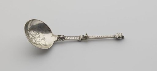 Combined silver spoon and fork