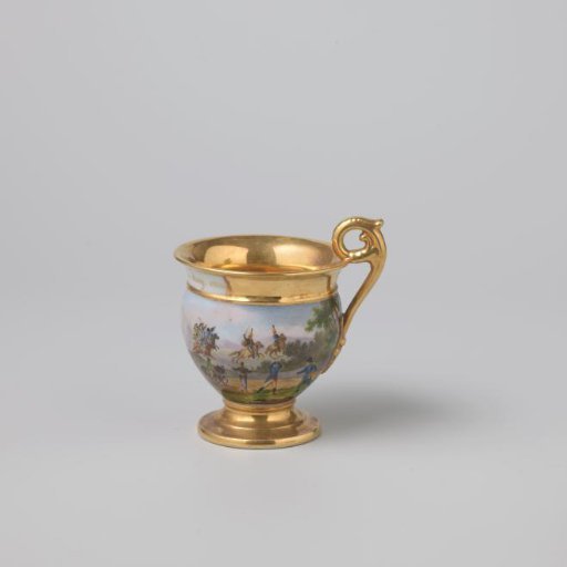 Cup with the Battle of Quatre Bras