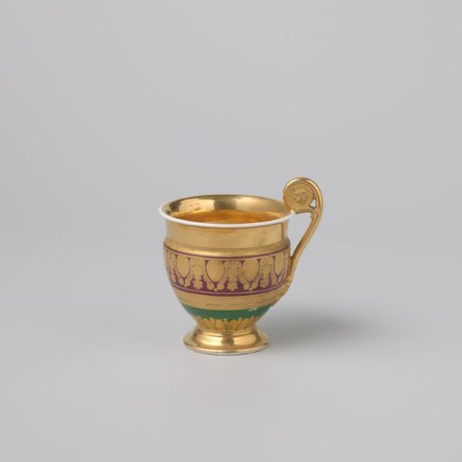 Cup with ornamental borders