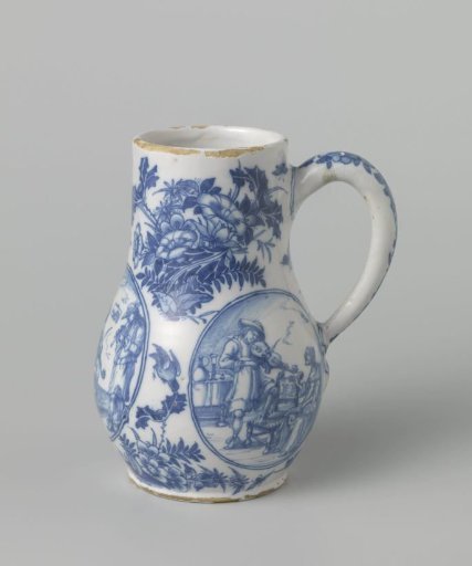 Mug, painted with musicians